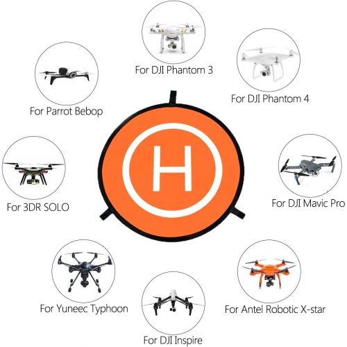  [아마존베스트]Drones Landing Pad，Homga Universal Waterproof D 75cm/30 Portable Foldable Landing Pads for RC Drones Helicopter, PVB Drones, DJI Mavic Pro Phantom 2/3/4/ Pro, Antel Robotic, 3DR So