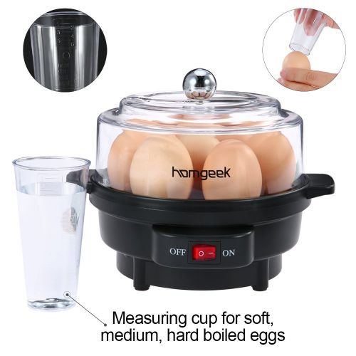  Stainless Steel Homgeek Egg Boiler with Warming Function for 1to 7eggs