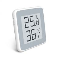 Homidy Digital Hygrometer, Rare 360° HD E-Ink Display Indoor Thermometer Monitor Swiss SENSIRION High Precision Temperature Humidity Gauge (Original Xiaomi Mijia Smart), 1 Pack, Wh