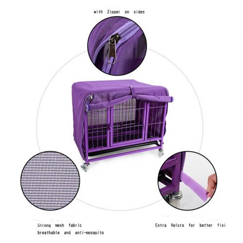  Homiego Mesh Pet Dog Kennel Cover, Breathable Anti Mosquito Dog Crate Net for Dog Wire Crate Summer Outdoor