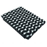 Homiest Baby Wave Blanket Wave Print Blanket Knit Swaddle Blanket for Infant Boys Girls Cribs, Strollers, Nursing (Black, 35x43)