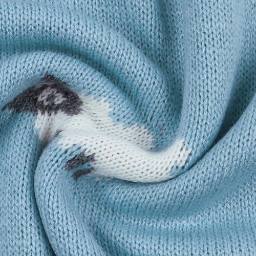  Homiest Baby Sheep Blanket Counting Sheep Throw Blanket Knit Swaddle Blanket for Infant Boys Girls Cribs, Strollers, Nursing (Blue, 30x37)