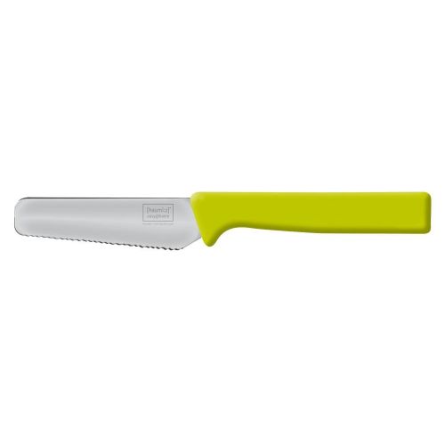  Homiez homiez 6 Stueck Fruehstuecksmesser KNIFE gruen, Broetchenmesser, Tafelmesser, Brotzeitmesser, Wellenschliff, Soft-Griff