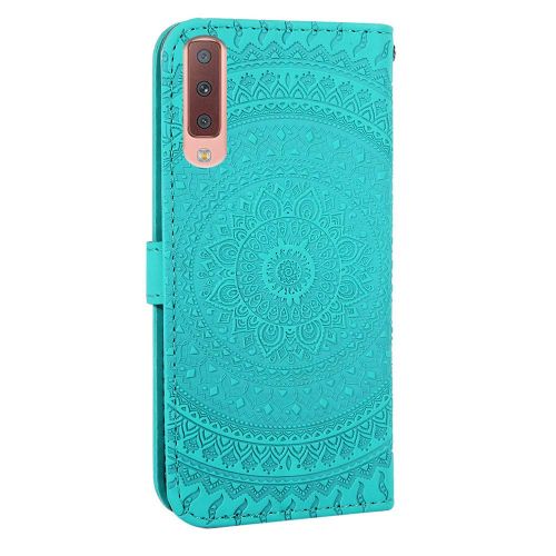  Homikon PU Leder Huelle Schoen Mandala Muster Schutzhuelle Brieftasche Ledertasche Handyhuelle mit Kartensteckplatz Stander Klapphuelle Etui Flip Case Kompatibel mit Samsung Galaxy A7 2