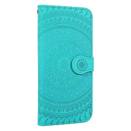  Homikon PU Leder Huelle Schoen Mandala Muster Schutzhuelle Brieftasche Ledertasche Handyhuelle mit Kartensteckplatz Stander Klapphuelle Etui Flip Case Kompatibel mit Samsung Galaxy S9 -