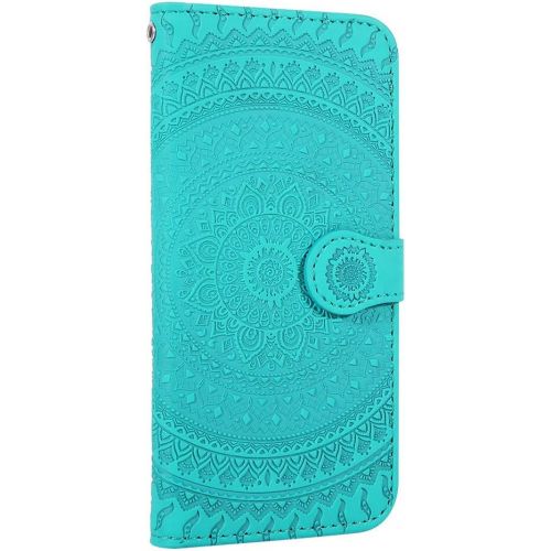  Homikon PU Leder Huelle Schoen Mandala Muster Schutzhuelle Brieftasche Ledertasche Handyhuelle mit Kartensteckplatz Stander Klapphuelle Etui Flip Case Kompatibel mit Samsung Galaxy S9 -