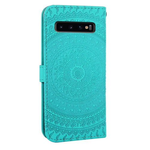  Homikon PU Leder Huelle Schoen Mandala Muster Schutzhuelle Brieftasche Ledertasche Handyhuelle mit Kartensteckplatz Stander Klapphuelle Etui Flip Case Kompatibel mit Samsung Galaxy S10