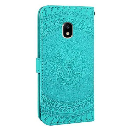  Homikon PU Leder Huelle Schoen Mandala Muster Schutzhuelle Brieftasche Ledertasche Handyhuelle mit Kartensteckplatz Stander Klapphuelle Etui Flip Case Kompatibel mit Samsung Galaxy J5 2