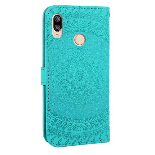  Homikon PU Leder Huelle Schoen Mandala Muster Schutzhuelle Brieftasche Ledertasche Handyhuelle mit Kartensteckplatz Stander Klapphuelle Etui Flip Case Kompatibel mit Huawei P20 Lite - G