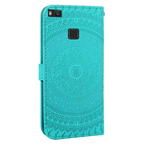  Homikon PU Leder Huelle Schoen Mandala Muster Schutzhuelle Brieftasche Ledertasche Handyhuelle mit Kartensteckplatz Stander Klapphuelle Etui Flip Case Kompatibel mit Huawei P9 Lite - Gr