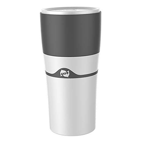  homozy Portable Drip Coffee Maker Travel Mug Compatible with Refillable K Cups Single-Serve Portable Mini Manual Coffee Machines for Camping, Hiking, Travel, Outdoor