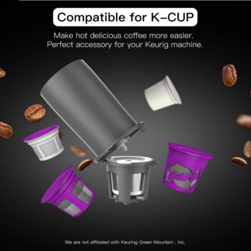  homozy Portable Drip Coffee Maker Travel Mug Compatible with Refillable K Cups Single-Serve Portable Mini Manual Coffee Machines for Camping, Hiking, Travel, Outdoor