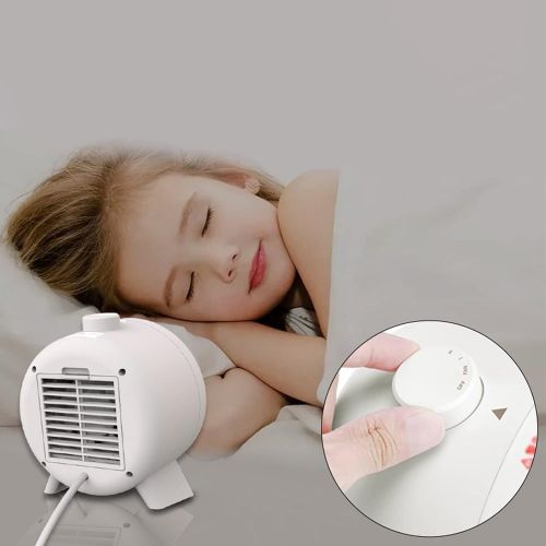  homozy 950W Portable Electric Space Heater Indoor Auto-Off Adjustable Quiet Heated Fan Ceramic Safety Thermostat Living Room Home Kitchen Decors