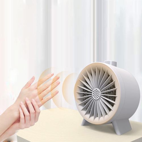  homozy 950W Portable Electric Space Heater Indoor Auto-Off Adjustable Quiet Heated Fan Ceramic Safety Thermostat Living Room Home Kitchen Decors