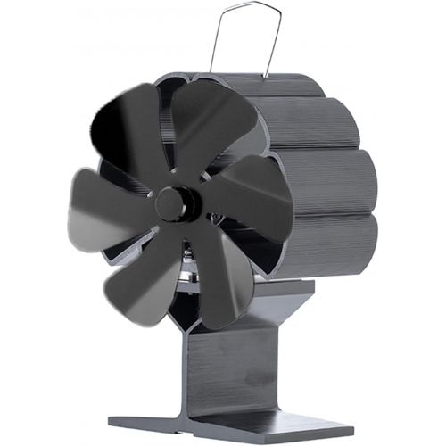  homozy 6 Blades Non Electric Fireplace Fan Wood/Logs Stove Burner Air Blower Fan Heat Powered Eco Friendly Silent Fuel Saving, Increases More Warm Air