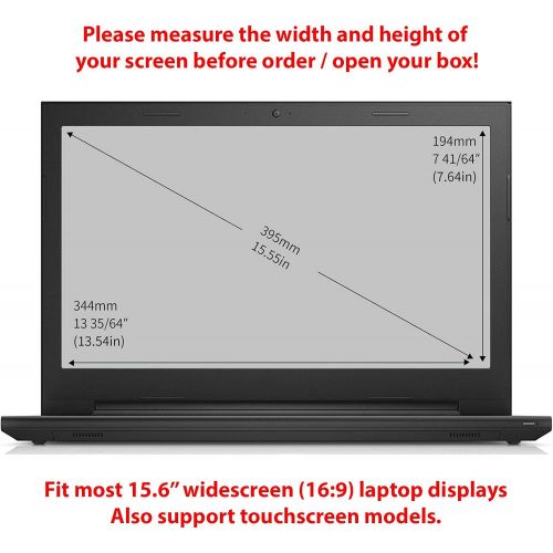  [아마존베스트]homy Screen Protector Kit [2-Pack] for 15.6 inch Widescreen Laptop: 1x Matte and 1x Glare. Bonus: Anti-Spy Web Camera Sliding Cover for Computer. Display Size: 13 9/16 x 7 5/8 inch