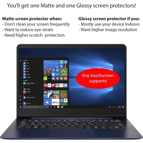  [아마존베스트]homy Screen Protector Kit [2-Pack] for 15.6 inch Widescreen Laptop: 1x Matte and 1x Glare. Bonus: Anti-Spy Web Camera Sliding Cover for Computer. Display Size: 13 9/16 x 7 5/8 inch