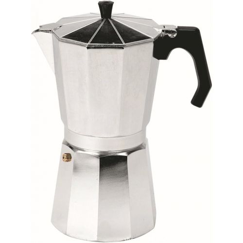  Homyl Espressokocher Espresso-Kocher fuer 3/6/9/12 Tassen, fuer Gas, Elektro-Herd und Ceran-Feld (Espressokocher fuer Glaskeramik - Silber, 9 Tassen