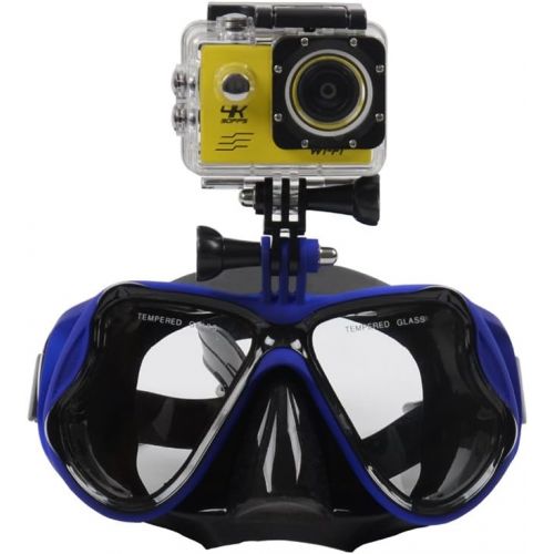  Homyl Tauchmaske Unisex Taucherbrille Schnorchelmaske mit Kamera Halterung fuer Unterwasser Fotografieren - unterstuetzt fuer Gopro Sport Kamera