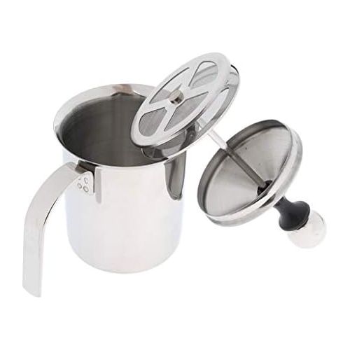  Homyl 1 Stueck Milchaufschaumer Manuelle Schaummacher Milch Schaumer Kaffeemuehlen Manuelle Kaffeemuehlen - 400ml