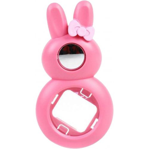  Homyl Stylish Rabbit Shaped Selfie Close-Up Lens Mounted Self-Portrait Mirror for Instax Mini 8, 8+, 9, 7s Instant Camera - Pink