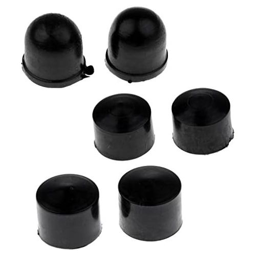  Homyl 6pcs Skateboard Longboard Truck Replacement Pivot Cups Hardware Outdoor Skateboarding Longboard Parts Rebuild Set Black - 3 Size Include