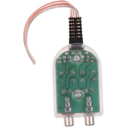  Homyl Car High to Low Impedance Converter Adapter Impedance Converter Speaker to 2 Channel RCA Adapter