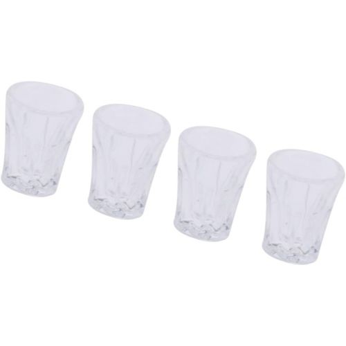  Homyl 4 Pieces 1:12 Dollhouse Miniature Kitchen Food Accessory Plastic Drink Water Glass Cups