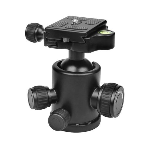  Homyl Heavy Duty Photography Camera Tripod Ball Head 360 Degree Marked - Small and Lightweight (Black)