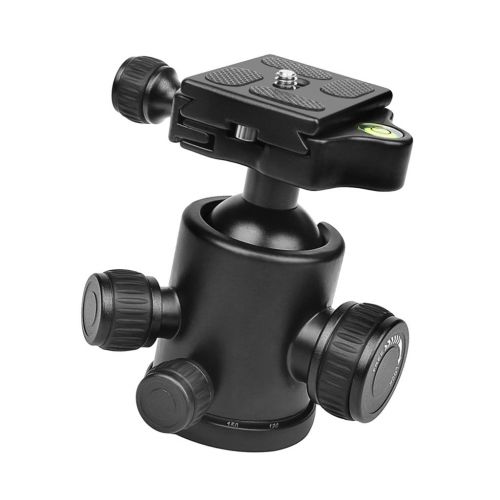  Homyl Heavy Duty Photography Camera Tripod Ball Head 360 Degree Marked - Small and Lightweight (Black)