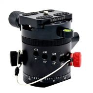 Homyl DH-55 Panoramic Ball Head Tripods Head with Indexing Rotator, with Quick Release Plate & Clamp