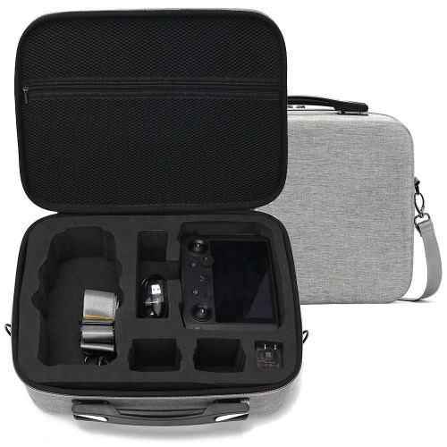  Honbobo Reise-Tragekoffer Schultertasche Aufbewahrungstasche fuer DJI Mavic 2 Pro/Zoom Drone, DJI Smart Controller und anderes Zubehoer (Grau)