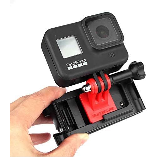  [아마존베스트]Honbobo Backpack Clip Mount Holder Compatible with Insta360 One R/for GoPro Hero 9 8, 7, 6, 5, 4, Session, 3+, 3, 2, 1, Hero (2018), Fusion/Osmo Action Cameras