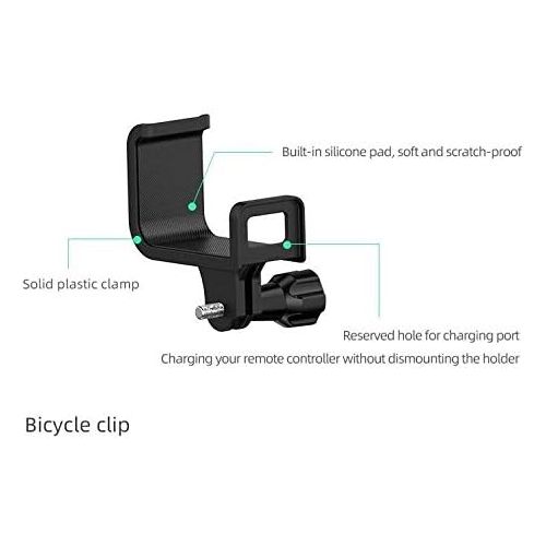  [아마존베스트]Honbobo Remote Control Bicycle Mount Holder Clip for DJI Mavic Mini/Mavic Pro/Mavic Air/Spark