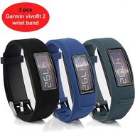 [아마존베스트]Honecumi honecumi Replacement Bands Compatible with Garmin Vivofit 2 Watch Band Strap Bracelet-Colorful Soft Silicone Wrist Band Strap Accessory for Men & Women-Metal Clasp Bands-Free Size