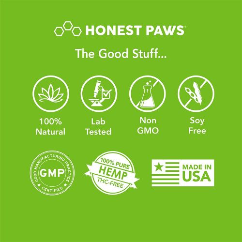  Honest Paws - Purity | Premium Full Spectrum Hemp Oil Tincture for Dogs | Alleviates Dog Pain, Allergies, and Anxiety | High Quality All Natural Pure Hemp Oil - 500 mg