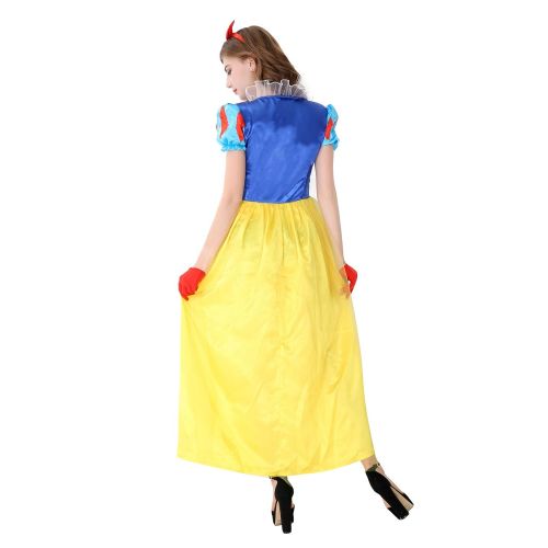  Honey Box Snow White Costume Adult Womens Princess Dress with Headband