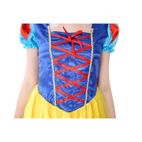  Honey Box Snow White Costume Adult Womens Princess Dress with Headband