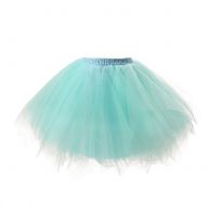 Honeystore Womens Short Vintage Ballet Bubble Puffy Tutu Petticoat Skirt