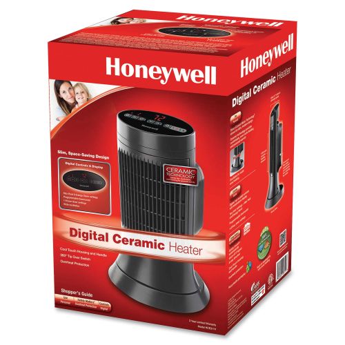  Honeywell, HWLHCE311V, Digital Ceramic Compact Heater, Black