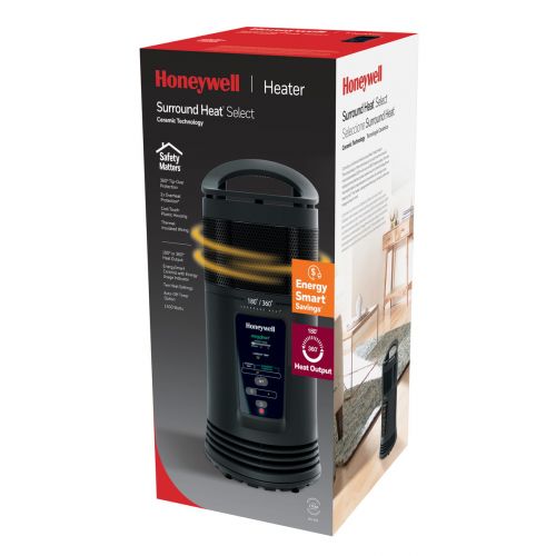  Honeywell EnergySmart Ceramic Surround Heat Heater HZ-435, Black