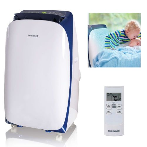  Honeywell HL Series Portable Air Conditioner with Dehumidifier and Remote Control for a Room up to 700 Sq. Ft. (Blue/White)