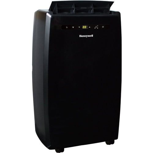  Honeywell MN10CESBB 10,000 BTU 115V Portable Air Conditioner for Rooms Up To 450 Sq. Ft. with Dehumidifier & Fan, Black