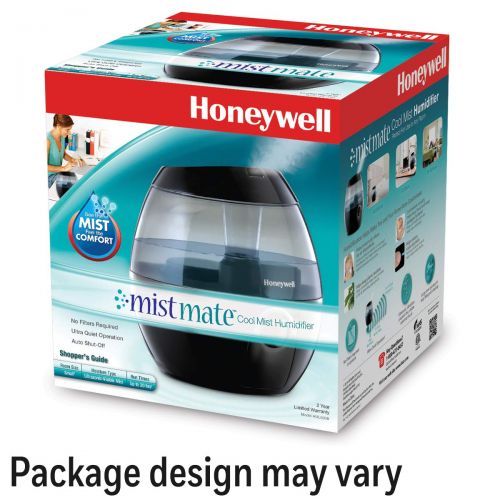  Honeywell HUL520B Mistmate Cool Mist Humidifier Black With Easy Fill Tank & Auto Shut-Off, For Small Room, Bedroom, Baby Room, Office