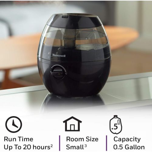  Honeywell Home Honeywell HUL520B Mistmate Cool Mist Humidifier Black With Easy Fill Tank & Auto Shut-Off, For Small Room, Bedroom, Baby Room, Office