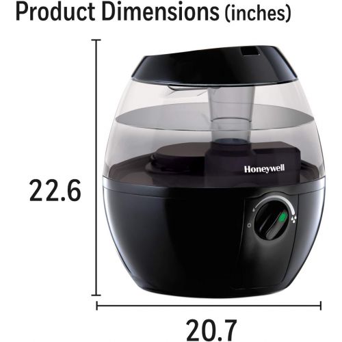  Honeywell Home Honeywell HUL520B Mistmate Cool Mist Humidifier Black With Easy Fill Tank & Auto Shut-Off, For Small Room, Bedroom, Baby Room, Office
