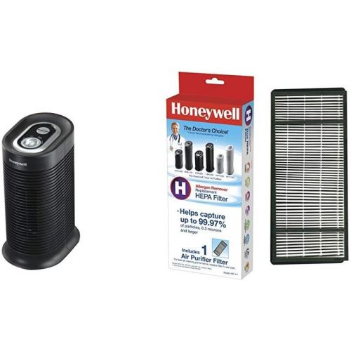  Honeywell DH-HPA060, HPA060, Black with True HEPA Air Purifier Replacement Filter, HRF-H1/Filter (H)