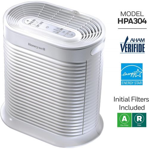  [아마존베스트]Honeywell Home Honeywell True Hepa Allergen Air Purifier, Extra-Large Room, White