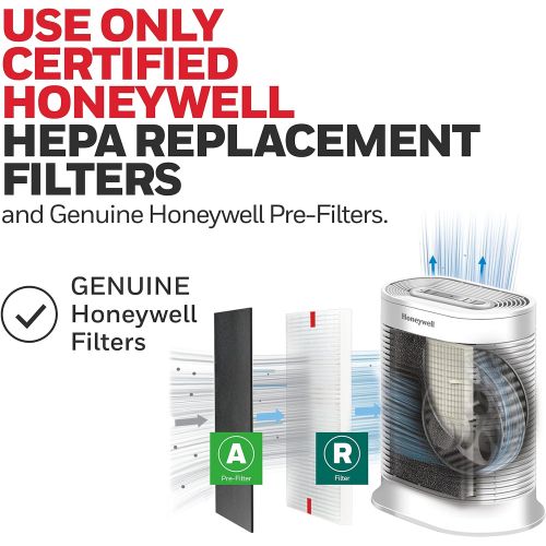  [아마존베스트]Honeywell Home Honeywell True Hepa Allergen Air Purifier, Extra-Large Room, White