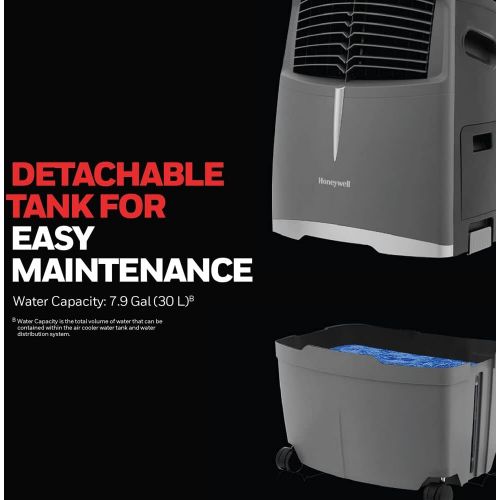  Honeywell 780 CFM 3-Speed Outdoor Rated Portable Evaporative Cooler (Swamp Cooler) with GFCI Cord for 320 sq. ft.